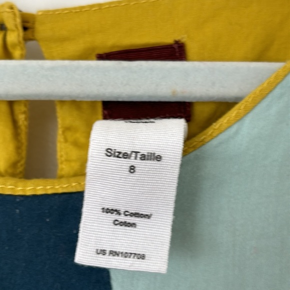 Tea Collection Aurora color block hi-low dress 8 - Picture 4 of 6